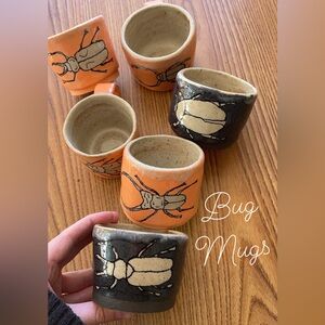 Bug Mugs! | Handmade Ceramic One-of-a-Kind Handcrafted Cups